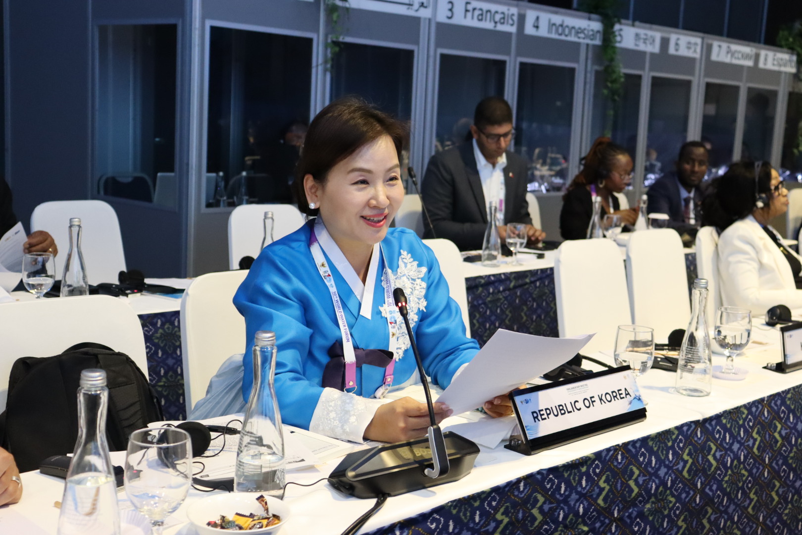 National Assembly members attend Parliamentary Meeting on the Occasion of the 10th World Water Forum 관련사진 3 보기