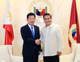 Speaker Kim Jin-pyo meets with the Philippines&rsquo; Vice President and President of the Senate (2)