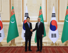 S. Korean assembly speaker, Turkmenistan People&#39;s Council leader agree to develop national ties