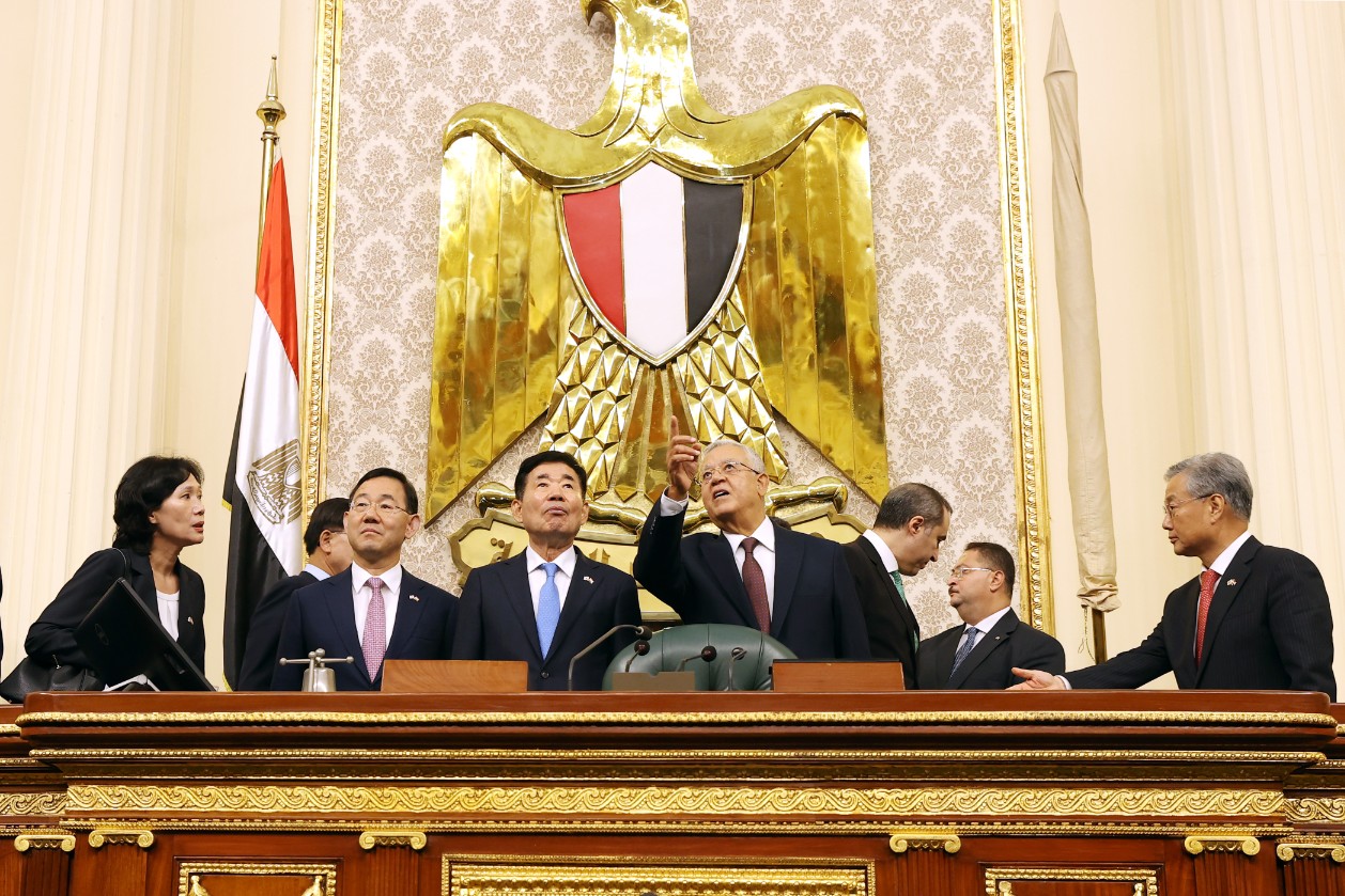 Speaker Kim Jin-pyo holds meetings with Egyptian President and Speakers of Parliament 관련사진 6 보기