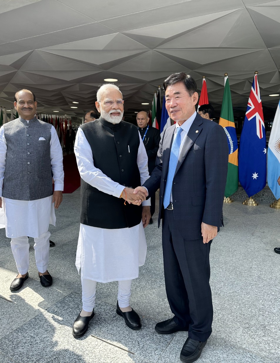 Speaker Kim Jin-pyo meets with Speakers of the Netherlands, India, Australia and Brazil on the sidelines of the G20 Parliamentary Speakers&rsquo; Summit (1) 관련사진 4 보기