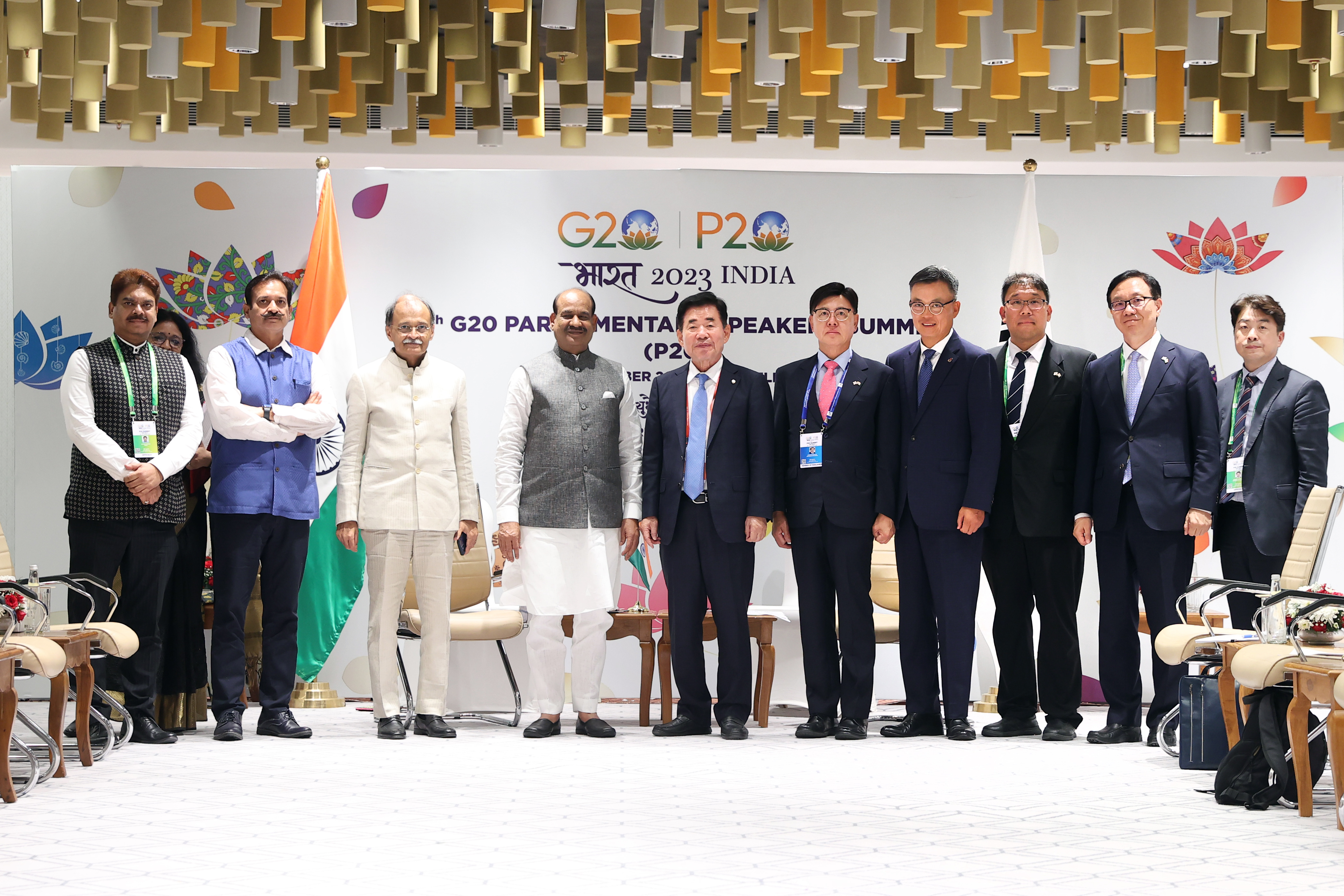 Speaker Kim Jin-pyo meets with Speakers of the Netherlands, India, Australia and Brazil on the sidelines of the G20 Parliamentary Speakers&rsquo; Summit (2) 관련사진 4 보기