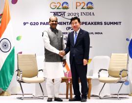 Speaker Kim Jin-pyo meets with Speakers of the Netherlands, India, Australia and Brazil on the sidelines of the G20 Parliamentary Speakers&rsquo; Summit (2)