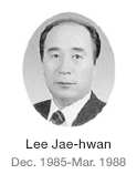 Lee Jae-hwan Dec. 1985-Mar. 1988